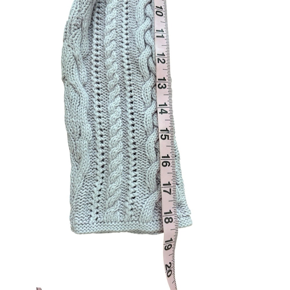 Vtg 90s Lauren Ralph Lauren Pale Purple Cable Knit Sweater Pullover Boatneck M - Picture 8 of 8